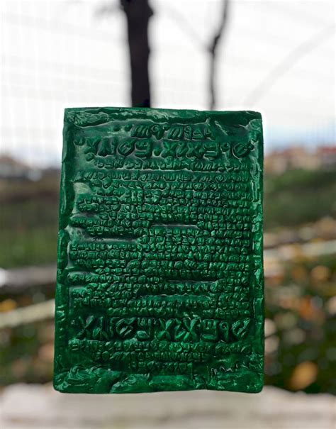 emerald tablet of hermes replica|the original emerald tablet.